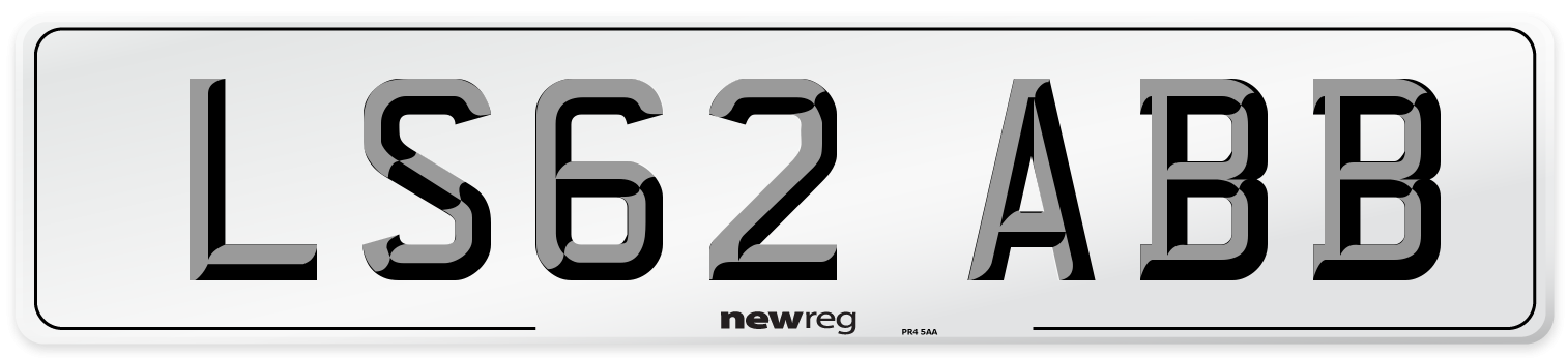 LS62 ABB Number Plate from New Reg